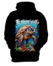 Blusa de Frio de Tartaruga Marinha Desenhada 3