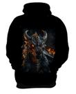 Blusa de Frio Dragão Dragon Chamas Infernal Fogo 3