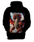Blusa de Frio Dragão Vermelho de Fogo 4