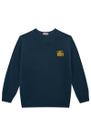 Blusa De Frio Em Trico Algodão Lucboo Azul Marinho Para Dias de Inverno Confortável Ocasiões Casual