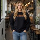 Blusa De Frio Feminina Moletom Flanelado Sem Capuz Estampa Chic