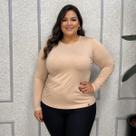 Blusa de Frio Feminina Térmica Peluciada Plus Size Inverno Blusa de Frio Feminina Térmica Peluciada Plus Size Inverno