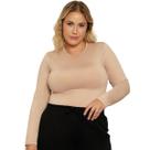 Blusa de Frio Feminina Térmica Peluciada Plus Size Inverno