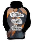 Blusa de Frio I live With Jesus Bíblia Gospel 1