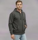 Blusa de Frio Masculina Casaco de Moletom Zíper e Capuz Blusa de Frio Masculina Casaco de Moletom Zíper e Capuz