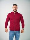 Blusa de frio Masculina jaqueta trico com zíper frontal e bolsos Blusa de frio Masculina jaqueta trico com zíper frontal e bolsos