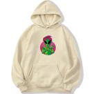 Blusa de Frio Moletom Et Tatuado Bolso Canguru Com Capuz Flanelado Algodão