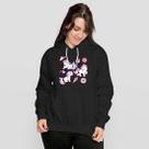 Blusa De Frio Moletom Feminino Com Capuz Unicórnios Coloridos