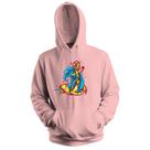 Blusa de Frio Moletom flanelado com Capuz Estampa Digital Unissex Envio Imediato Ancora Dourado e Azul