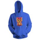 Blusa de Frio Moletom flanelado com Capuz Estampa Digital Unissex Envio Imediato Cachorro Amarelo