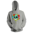 Blusa de Frio Moletom flanelado com Capuz Estampa Digital Unissex Envio Imediato Caveira Sorvete