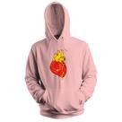 Blusa de Frio Moletom flanelado com Capuz Estampa Digital Unissex Envio Imediato Coração