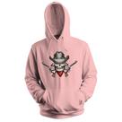 Blusa de Frio Moletom flanelado com Capuz Estampa Digital Unissex Envio Imediato CowBoy Faroeste