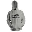 Blusa de Frio Moletom Flanelado com Capuz Estampa Digital Unissex Envio Imediato Faculdade Ciência da Computação