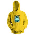 Blusa de Frio Moletom flanelado com Capuz Estampa Digital Unissex Envio Imediato Homem Forte Azul