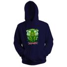 Blusa de Frio Moletom flanelado com Capuz Estampa Digital Unissex Envio Imediato Homem Verde com Caveira Verde