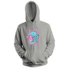 Blusa de Frio Moletom flanelado com Capuz Estampa Digital Unissex Envio Imediato Lua Minguante Azul