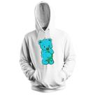 Blusa de Frio Moletom flanelado com Capuz Estampa Digital Unissex Envio Imediato Ursinho Blue