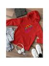 Blusa de Frio Moletom Flanelado Com Capuz Estampa Urso RGB Inverno Envio Já