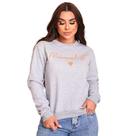 Blusa de Frio Moletom Flanelado Feminino Moda Inverno