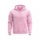 Blusa de Frio Moletom Flanelado Macio Quente Agasalho Unissex Canguru com Capuz Várias Cores