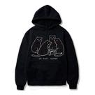 Blusa De Frio Moletom Gato Gatinho Fofo Go Away, Human Cut