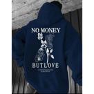 Blusa De Frio Moletom Unissex Canguru Com Capuz Moderno StreetWear Masculino No Money But Love Estiloso Feminino