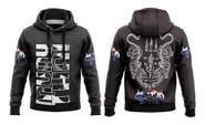 Blusa De Frio Muay thai Saudação Sawadeekrap Moletom Capuz Preto Boxe Luta