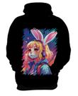 Blusa de Frio Páscoa Coelhinha Traços Vaporwave 7
