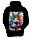 Blusa de Frio Páscoa Coelhinho Artístico Design 16