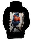 Blusa de Frio Passarinho Azul e Vermelho Desenhado 4