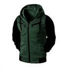 Blusa de Frio Raglan Masculina com Capuz e Zíper