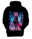 Blusa de Frio Raposa Humanóide Vaporwave 8 Blusa de Frio Raposa Humanóide Vaporwave 8