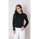 Blusa de Inverno Lisa em Modal Premium Manga Comprida Suéter Moda Trico Outono Inverno Blusa de Inverno Lisa em Modal Premium Manga Comprida Suéter Moda Trico Outono Inverno