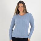 Blusa de Lã Das Gurias Felpuda Gola Redonda Feminina