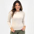 Blusa de Lã Dyordhana Gola Redonda Texturizada Feminina Blusa de Lã Dyordhana Gola Redonda Texturizada Feminina