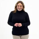 Blusa de Lã Dyordhana Plus Size Gola Alta Feminina Blusa de Lã Dyordhana Plus Size Gola Alta Feminina