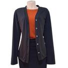 Blusa De Lã Feminina Suéter Casaquinho Aberto Preto