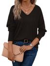 Blusa De Lã Tricô Super Macia Suéter V Valoriza o Busto E Mantém Aquecida No Frio Inverno Feminina