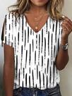 Blusa de linha sem manga estampa preto e branco tamanho m
