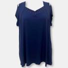 Blusa De Malha Ciganinha Viscolycra Plus Size -