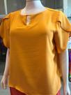 Blusa de manga curta amarela