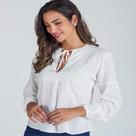 Blusa de manga longa bordo celestine