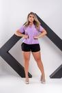 Blusa de manguinha com 80% algodão tecido linho tamanhos p m G