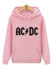 Blusa de Moletom Canguru AC DC Banda Rock Blusa de Moletom Canguru AC DC Banda Rock