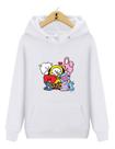 Blusa de Moletom Canguru BTS Mascotes BT21 Kpop III