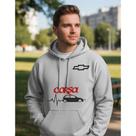 Blusa De Moletom Casaco Frio Chevrolet Corsa Bolso Capuz