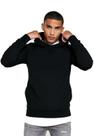 Blusa de Moletom Com Capuz Black Básico Liso Outlet