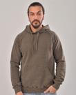 Blusa de Moletom Estonado Marrom 100% Algodão