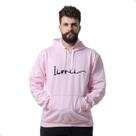 Blusa de Moletom Masculina Estampado Livrii Flanelado com Capuz e Bolso